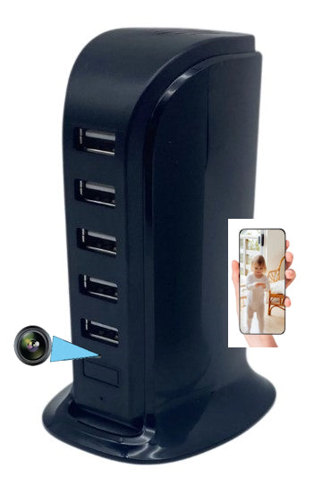 Multi USB Wi-Fi Charger Spy Camera (Model: IQH15 Item#003460)
