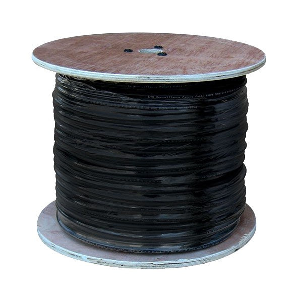 Siamese Coaxial Cable (Black) 1000 ft (Model: IQLTAC2033B Item#10304)