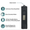 SVOS AUDIO RECORDER 150 DAYS STANDBY 16GB REAL POWER BANK (Model: IQMQL500PAR Item#002465)