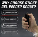 PEPPER GEL 0.5 OZ FLIP-TOP/BLACK (Model: IQSWSG3BKFT Item