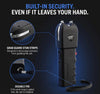 Stun Gun with Auto Stun (Model: IQSWTO85ASBK Item# 10348)