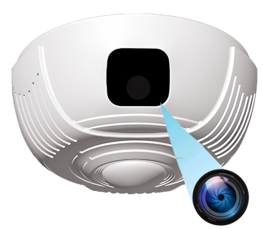 Pan-Zoom Non Operational WIFI Smoke Detector Spy Camera (Model: IQUNSD201 Item:003231)