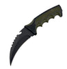 KARAMBIT FIXED BLADE TACTICAL KNIFE W/ ABS HOLSTER