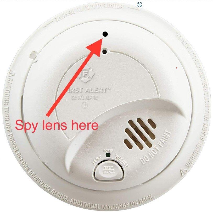REAL SMOKE DETECTOR WI-FI CAMERA (Model: IQRSWC Item#003171)